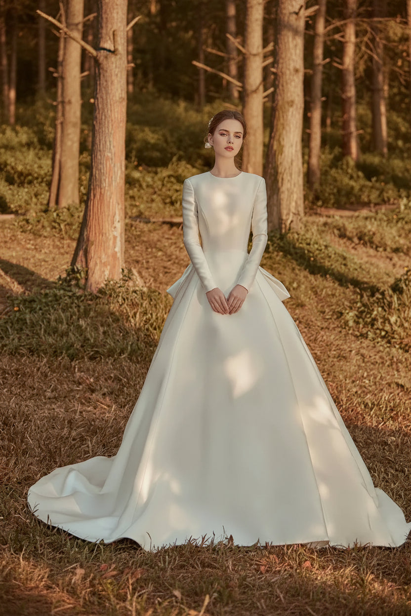 Robe de mariée minimaliste : modèles princesse Amélia