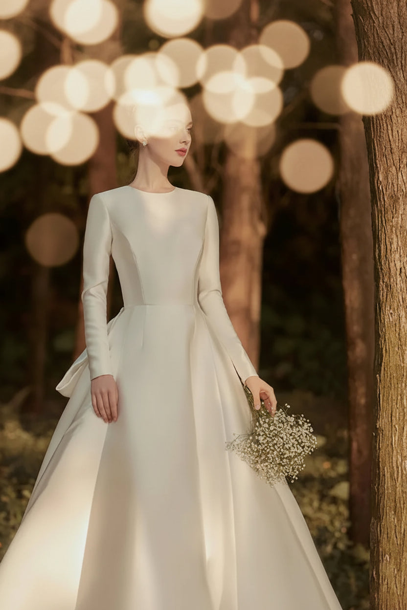Robe de mariée minimaliste : modèles princesse Amélia
