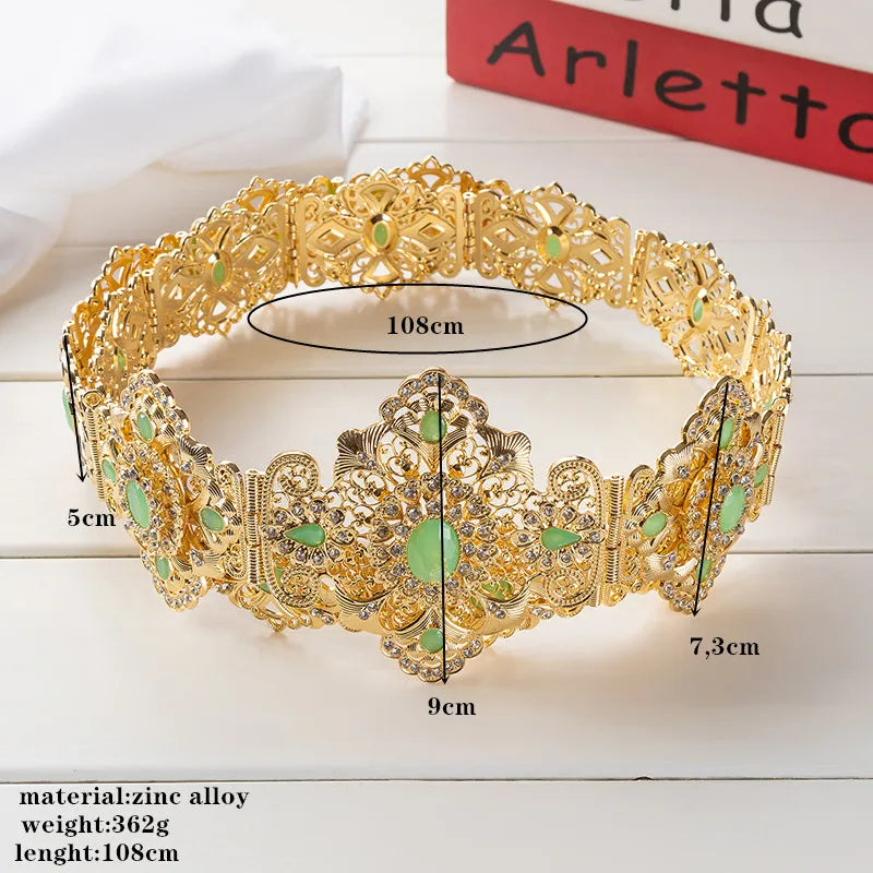 Bijoux De Luxe En Or Style Marocain Clip Fleur Creuse Arad Mariage Dérsynchronisation Patients Environnement Accessory