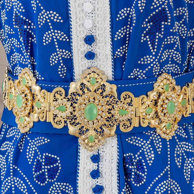 Bijoux De Luxe En Or Style Marocain Clip Fleur Creuse Arad Mariage Dérsynchronisation Patients Environnement Accessory