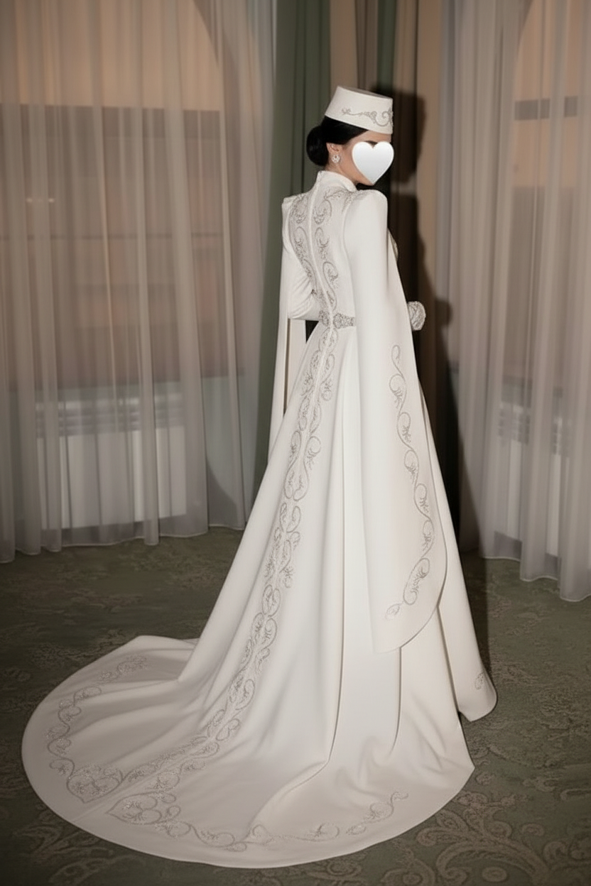 ROBE TRADITIONNELLE CAUCASIENNE : MODÈLE PRINCESSE FATIMA