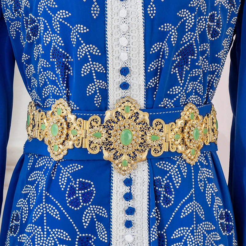 Bijoux De Luxe En Or Style Marocain Clip Fleur Creuse Arad Mariage Dérsynchronisation Patients Environnement Accessory