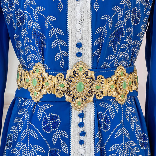 Bijoux De Luxe En Or Style Marocain Clip Fleur Creuse Arad Mariage Dérsynchronisation Patients Environnement Accessory
