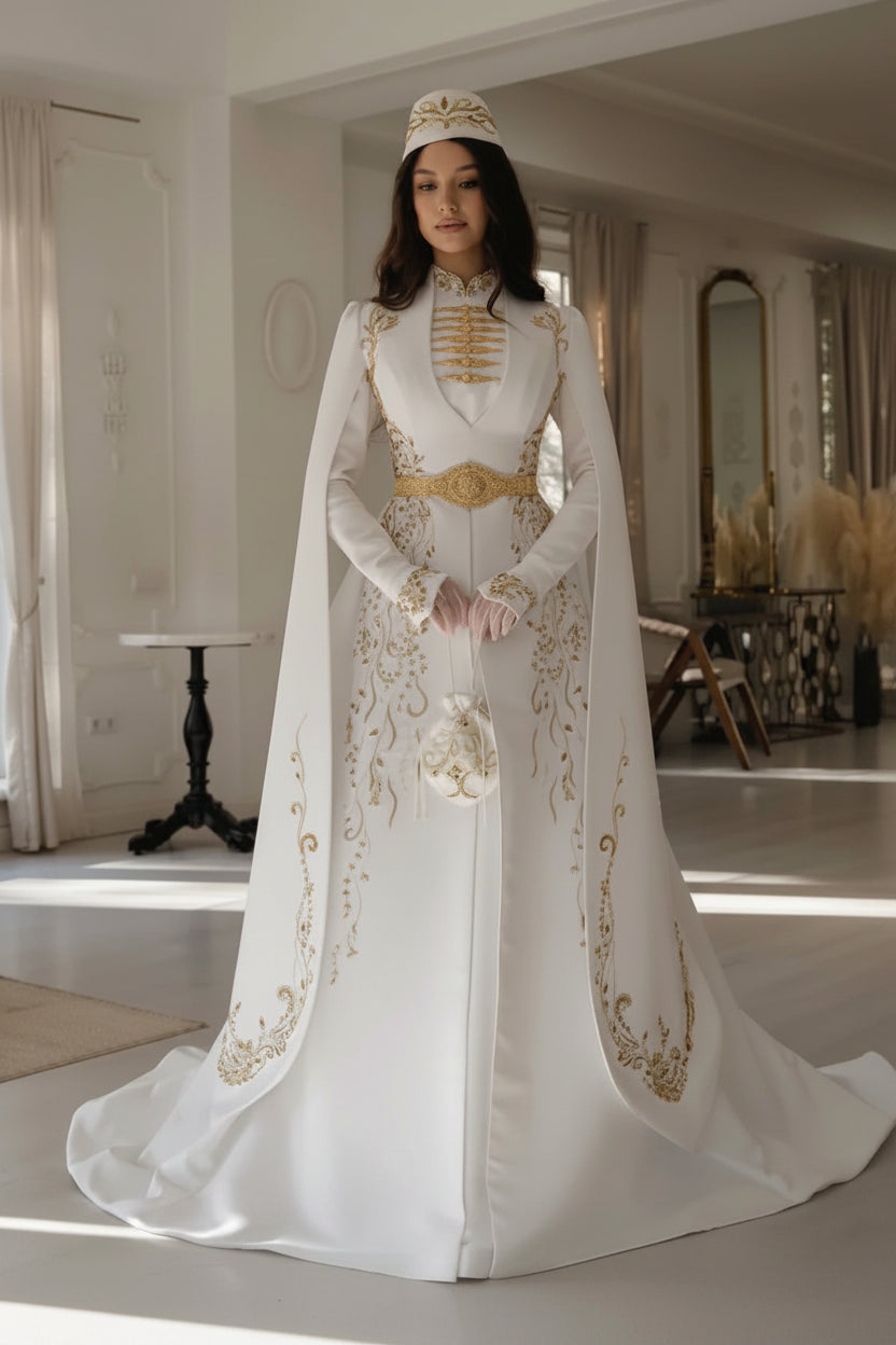 ROBE CAUCASIENNE : MODÈLE PRINCESSE RAIDE
