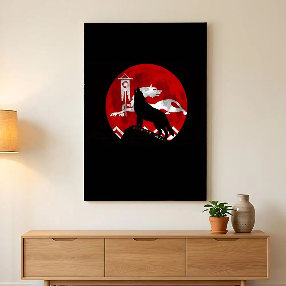 Chechen National Flag Painting Calligraphy HD Wall Art,sturdy Frame,easy-hang Modern Home Decor.