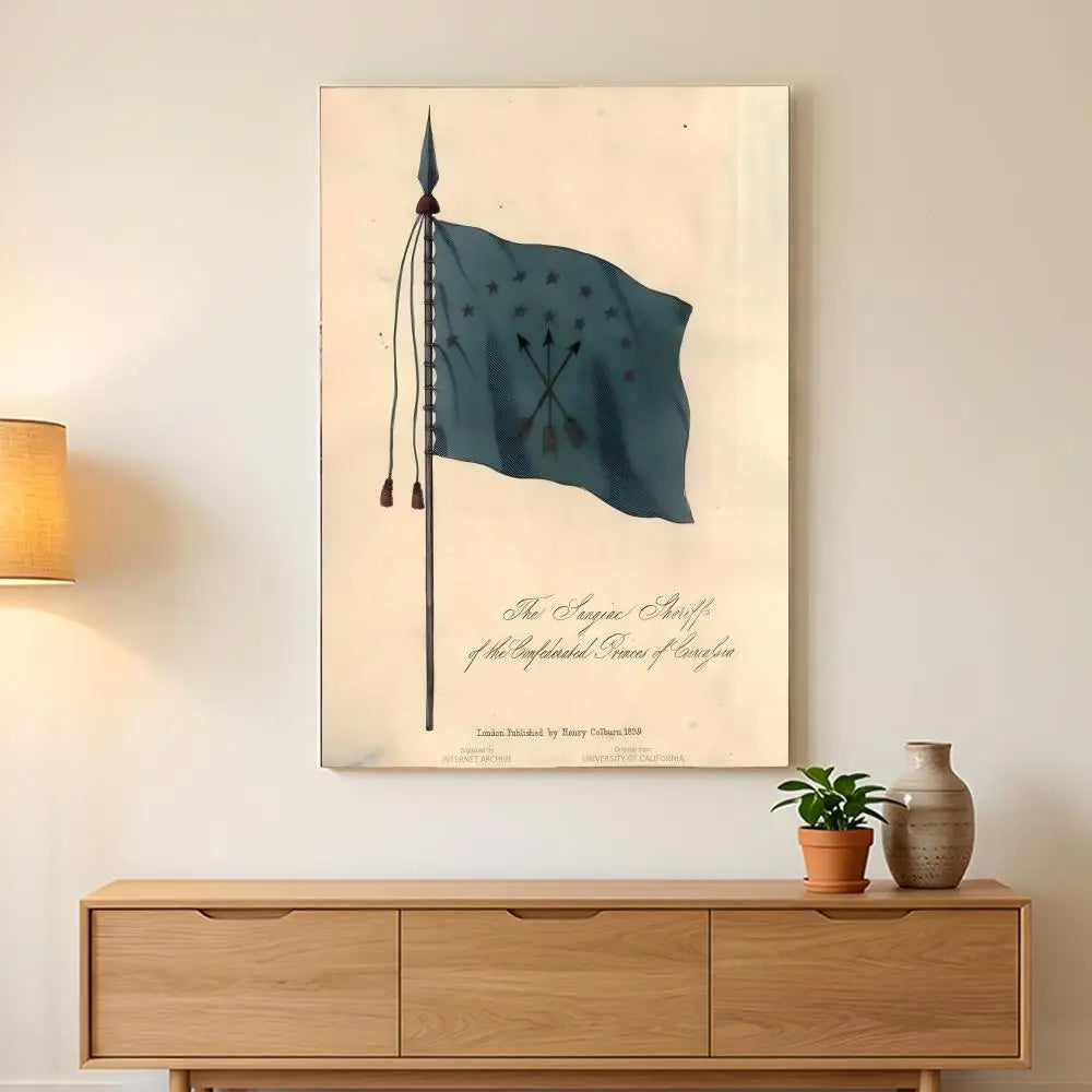 Chechen National Flag Painting Calligraphy HD Wall Art,sturdy Frame,easy-hang Modern Home Decor.