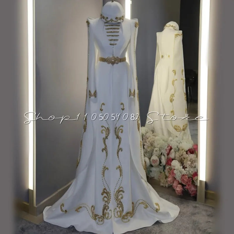 Robe de Mariée Caucasienne Traditionnelle – Ceinture Assortie