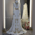 Robe de Mariée Caucasienne Traditionnelle – Ceinture Assortie
