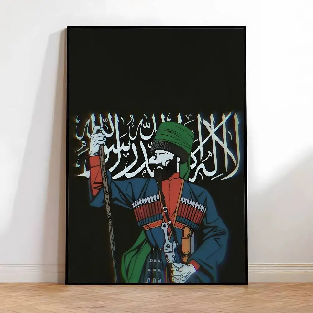 Chechen National Flag Poster HD posters Self-adhesive waterproof ideal for living room bedroom bar decoration