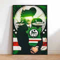 Chechen National Flag Poster HD posters Self-adhesive waterproof ideal for living room bedroom bar decoration