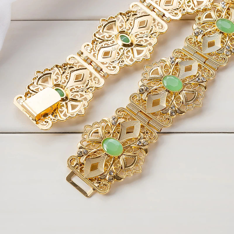 Bijoux De Luxe En Or Style Marocain Clip Fleur Creuse Arad Mariage Dérsynchronisation Patients Environnement Accessory