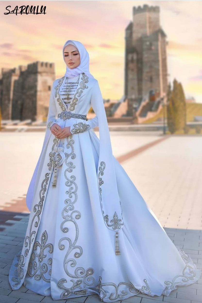 ROBE DE MARIÉE CAUCASIENNE : MODÈLE PRINCESSE ZILA
