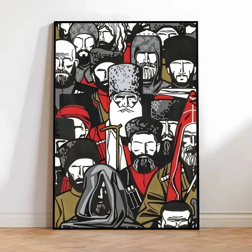 Chechen National Flag Poster HD posters Self-adhesive waterproof ideal for living room bedroom bar decoration