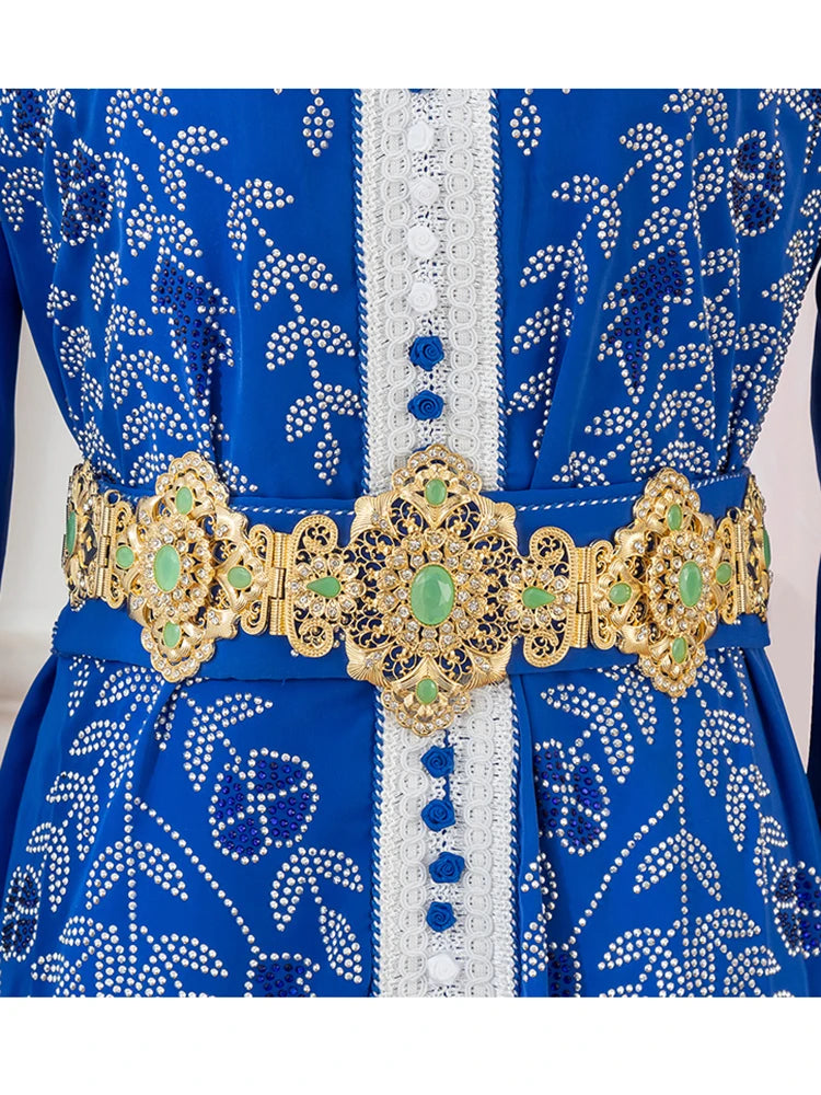 Bijoux De Luxe En Or Style Marocain Clip Fleur Creuse Arad Mariage Dérsynchronisation Patients Environnement Accessory