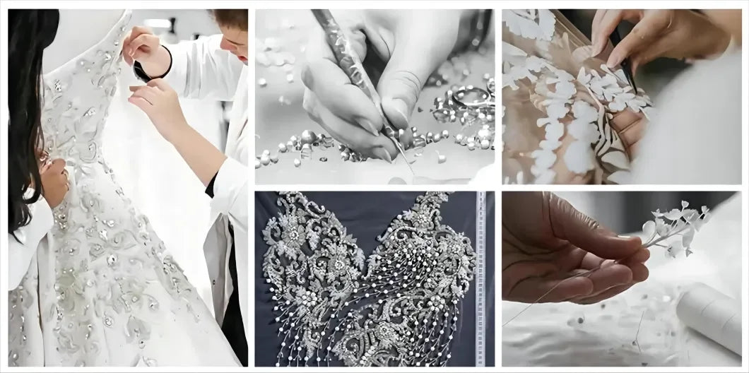ROSEANN Exquisite Muslim Wedding Dresses 2025 Customized A-Line High Neck Buttons Applique Modest Bridal Gowns Vestidos De Novia