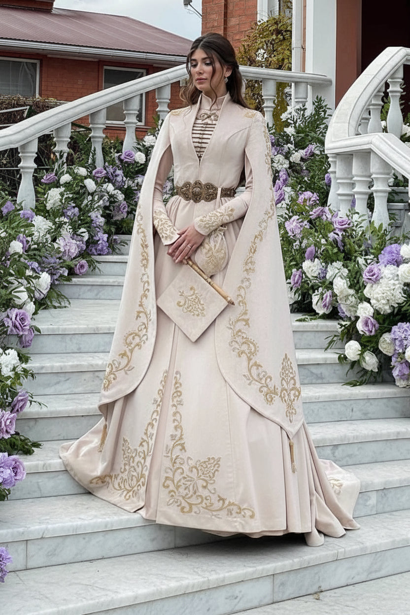 Robe Traditionnelle Caucasienne – Modèle Princesse Alina