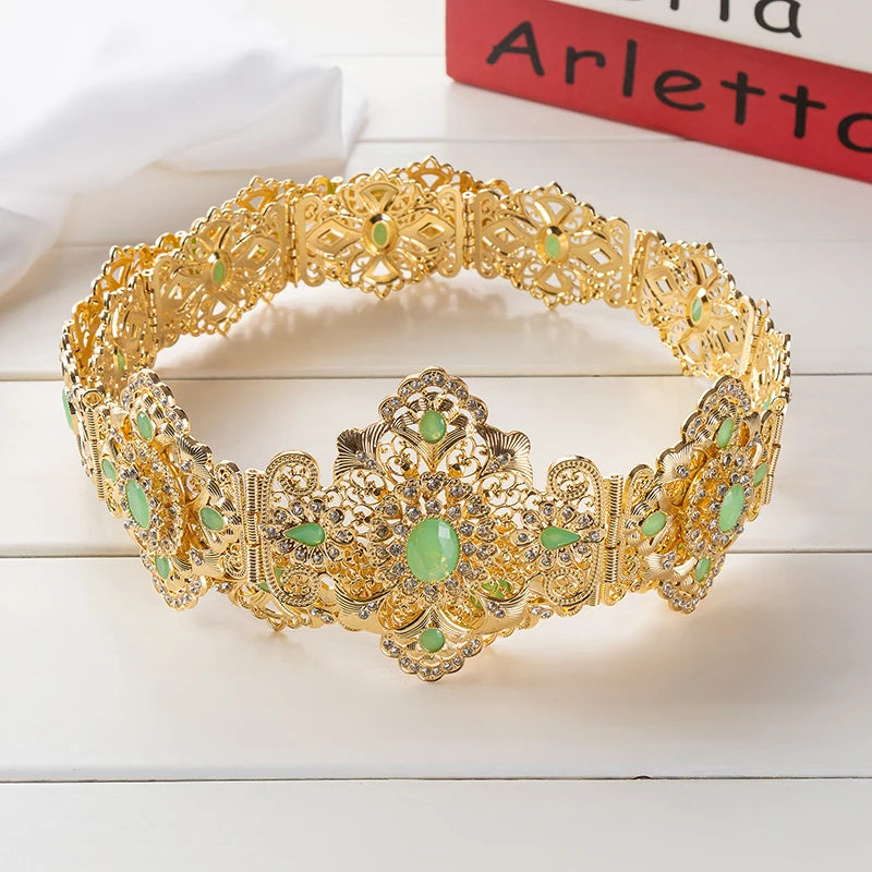 Bijoux De Luxe En Or Style Marocain Clip Fleur Creuse Arad Mariage Dérsynchronisation Patients Environnement Accessory