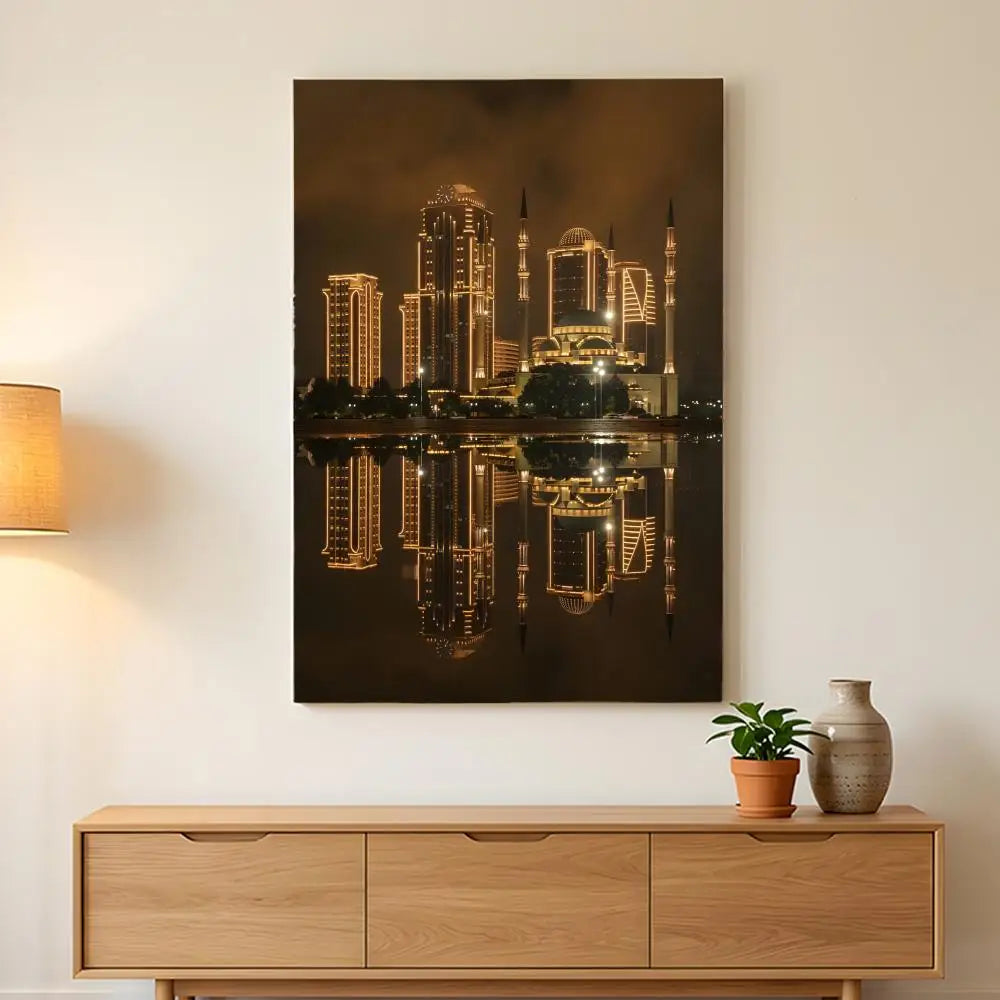 Chechen National Flag Painting Calligraphy HD Wall Art,sturdy Frame,easy-hang Modern Home Decor.