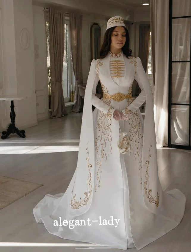 ROBE DE MARIÉE TRADITIONNELLE CAUCASIEN : MODÈLE PRINCESSE MARA