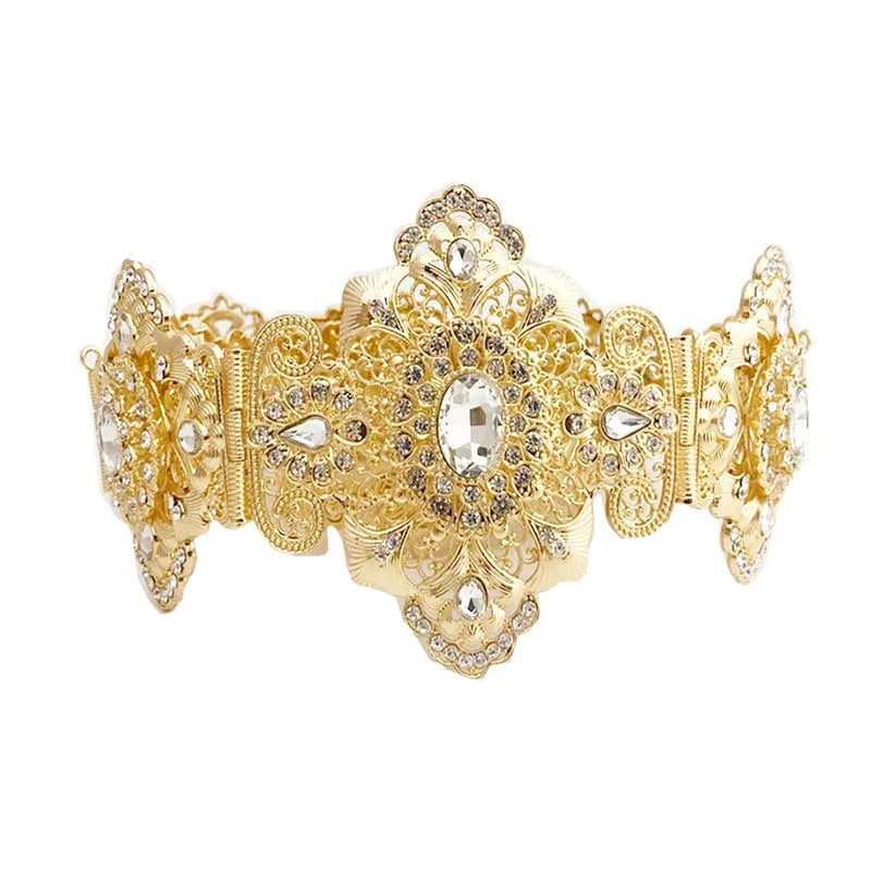 Bijoux De Luxe En Or Style Marocain Clip Fleur Creuse Arad Mariage Dérsynchronisation Patients Environnement Accessory